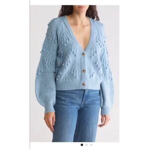 Sz L - NEW Grey Collective Textured Cardigan